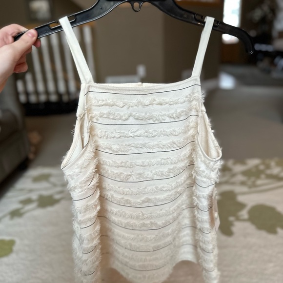 White Fringe Top - Picture 2 of 5